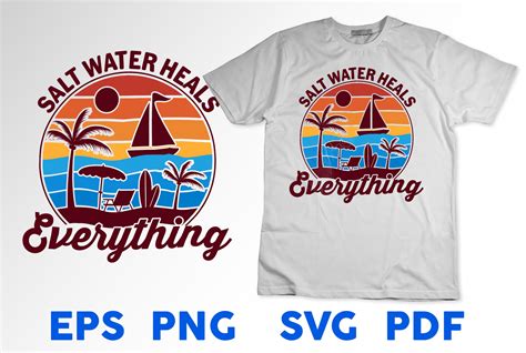 Summer Beach Typography T Shirt Designs Graphic By Eye Catchy Design