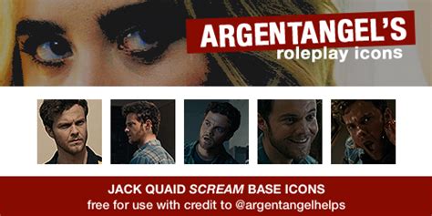 JACK QUAID SCREAM BASE ICONS by theargentangel on DeviantArt