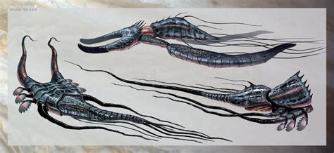 Alien Sea Creatures by simonfetscher on DeviantArt