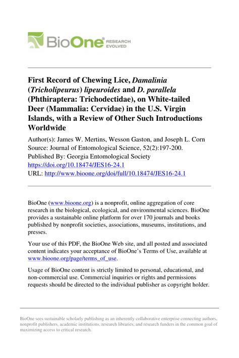 Pdf First Record Of Chewing Lice Damalinia Tricholipeurus