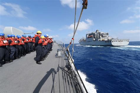 Uss Fitzgerald Conducts Underway Replenishment In South China Sea U S