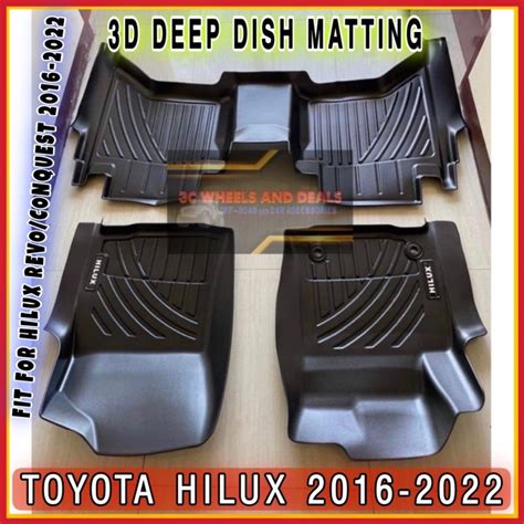 TOYOTA HILUX REVO CONQUEST 2016 2023 DEEP DISH MATTING Lazada PH