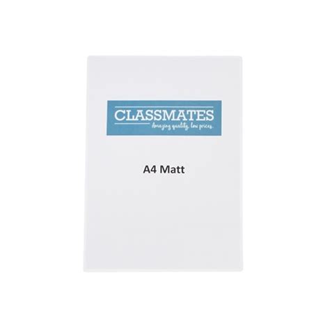 Classmates Matt Laminating Pouches A4 250 Micron 2x125 Pack Of 100