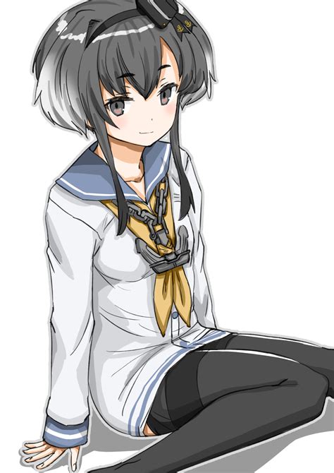 デスクトップ壁紙 アニメの女の子 関タイコレクション Tokitsukaze Kancolle ショートヘア 黒髪 ソロ