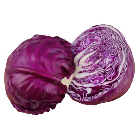 Purple Cabbage Cut In Half Vegetables Cabbage Health Png Transparent