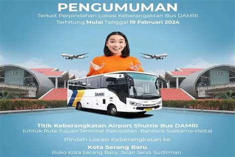 Titik Keberangkatan Damri Rute Bandara Soetta Dari Kota Serang Resmi