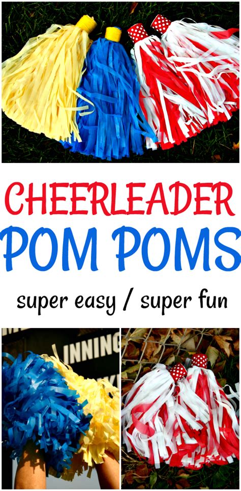 Diy Cheerleader Pom Poms Super Easy And Fun How To Make A Pom Pom