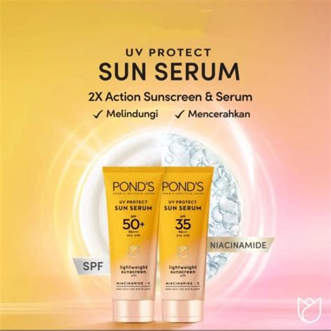 Ponds UV Protect Sun Serum SPF 35 PA 30G Shopee Philippines