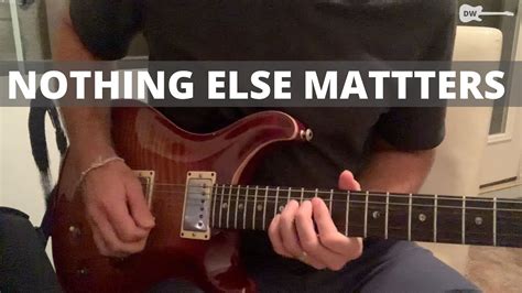 Nothing Else Matters Solo Metallica A Guitar Cover By David Williams