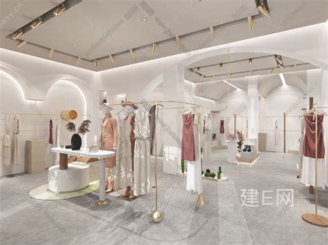 现代简约服装店 建e网3d模型下载网