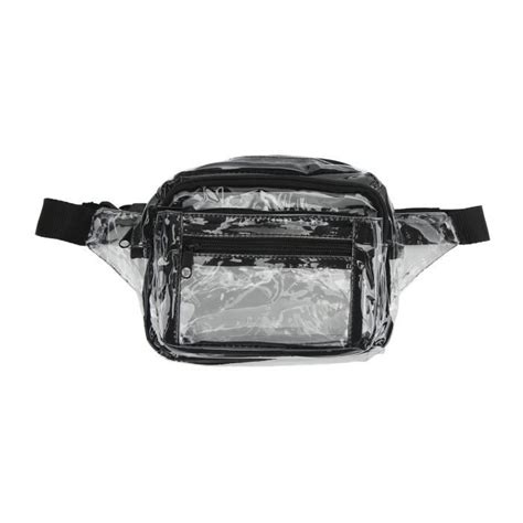 SURENHAP Sac de taille Sac banane en PVC transparent étanche sac