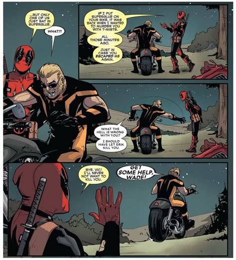 Deadpool & Sabertooth: Keeping frenemies close... | Deadpool comic, Deadpool, Sabertooth