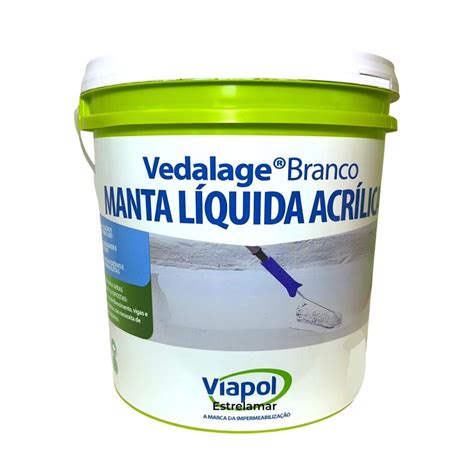 Impermeabilizante Para Laje Vedalage Branco Gal O L Viapol