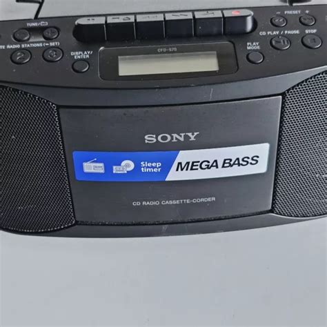 SONY CFD-S70 STEREO Boombox CD Player AM/FM Radio Cassette Player ...