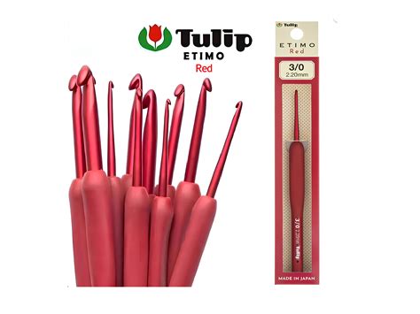 Crochet Hook Set For Amigurumi Hooks Tulip Etimo Red Hook For Crochet Hook For Beginners