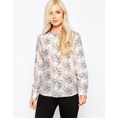 Maison Scotch Floral Print Cotton Silk Shirt 285 SAR Liked On