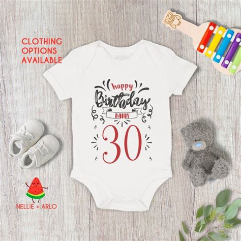 Personalised Happy Birthday Mummy Daddy Baby Grow Bodysuit Etsy