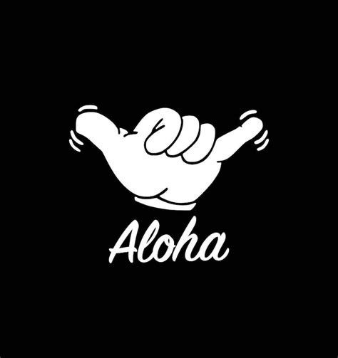 Aloha Shaka Decal Aloha Car Decal Sticker Hawaii Sticker Shaka