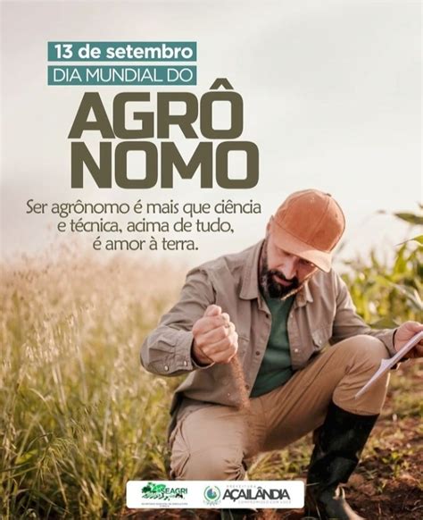 THIAGUINHO DIVULGAÇÕES 13 DE SETEMBRO DIA MUNDIAL DO AGRÔNOMO