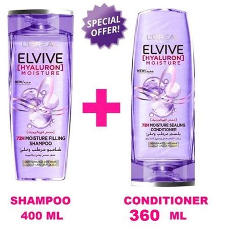 Loreal Paris Elvive Hyaluron Moisture Shampoo Conditioner 400 Ml Best Price Online Jumia