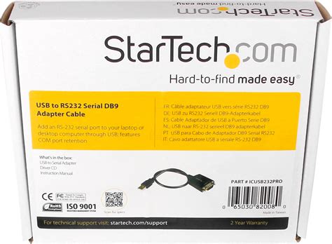 ST ICUSB232PRO: USB to serial RS232 - DB9 adapter cable at reichelt ...
