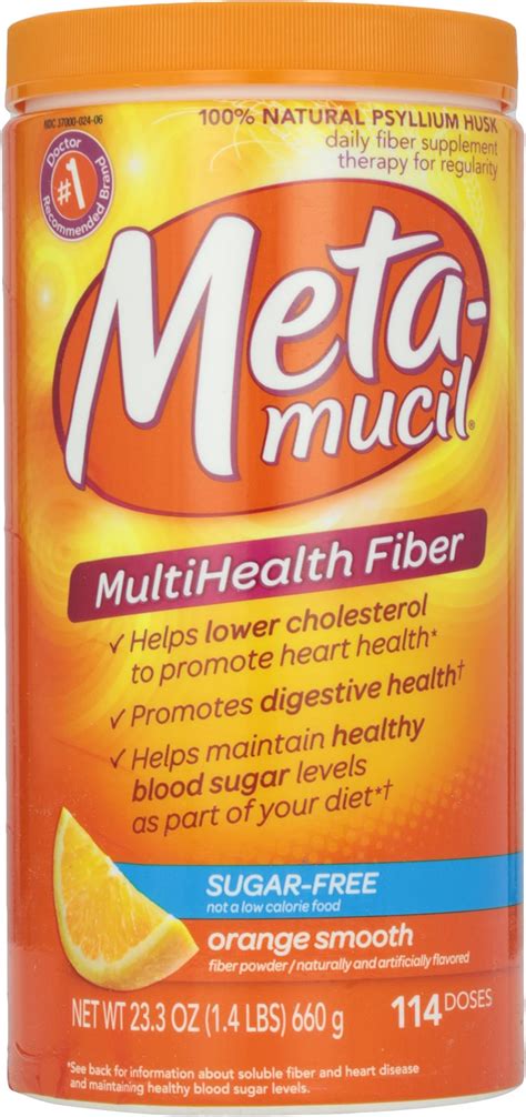 Metamucil Smooth Texture Sugar Free Orangepowder 234