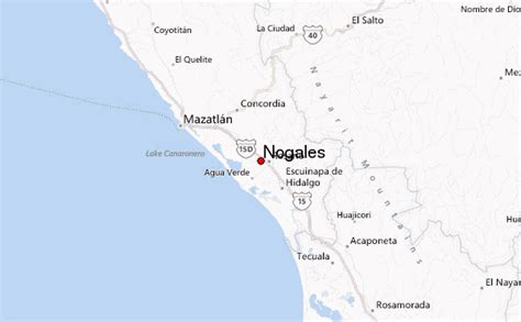 Nogales Sonora Mexico Map