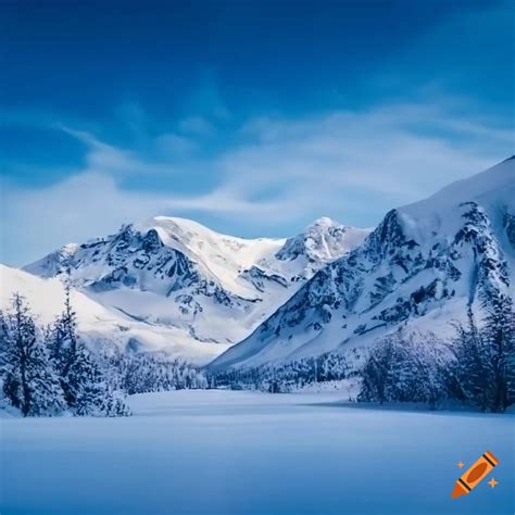 Snow Covered Mountain Wallpaper