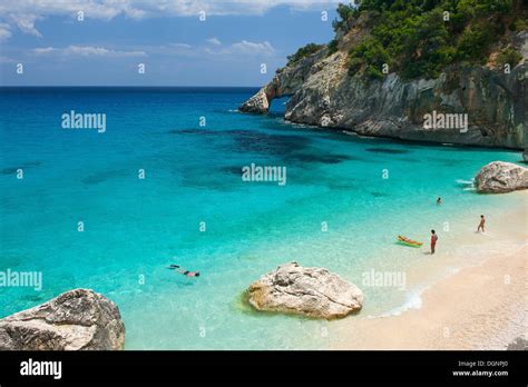 Coast Cala Goloritze Gulf Of Orosei Parco Nazionale Del Stock Photo