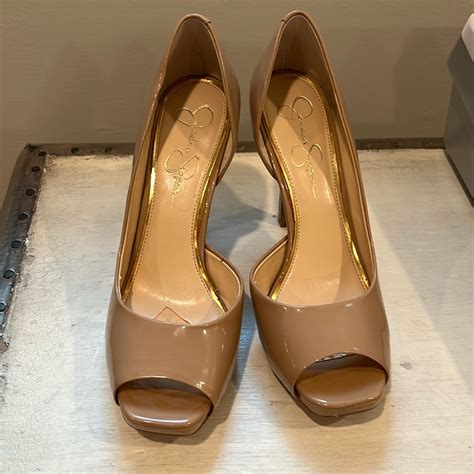 Nude Patent Leather Stilettos Gem