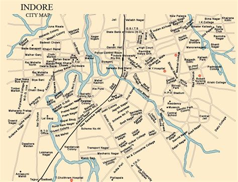 indore Map - India