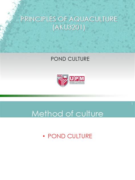 Lect 5-Design of Aquafarm-Pond Culture | PDF | Pond | Fertilizer