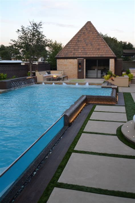 Dallas Area Traditional Geometric Pools Contemporary Swimming Pool