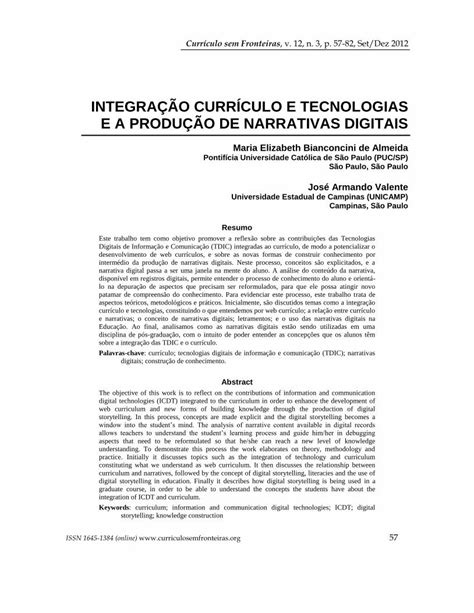 Pdf Integra O Curr Culo E Tecnologias E A Pdf Fileintegra O