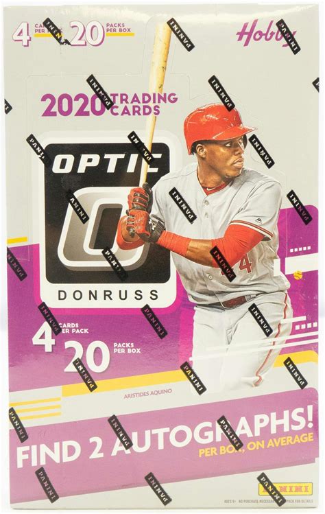 2020 Panini Donruss Optic Baseball Hobby Box Da Card World