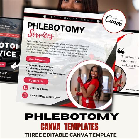 Phlebotomy Service Flyer Template / DIY Medical Service Flyer ...