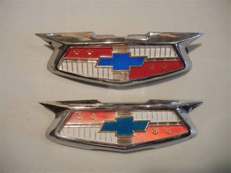 Purchase 1954 CHEVY BEL AIR FRONT & REAR EMBLEMS 150 210 ALL MODELS in ...