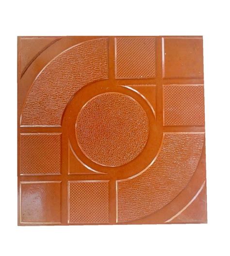 Orange Square Cement Parking Tiles Thickness Mm Size X Inch At