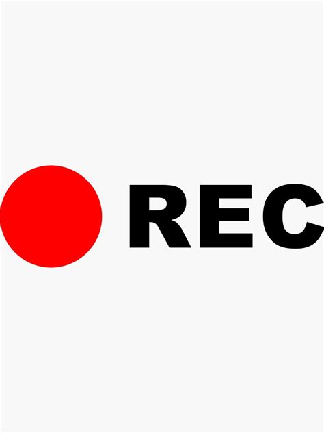 "Recording Button" Sticker for Sale by dkonishi | Redbubble