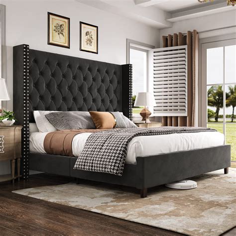 Willa Arlo Interiors Duluth Upholstered Wingback Bed And Reviews Wayfair