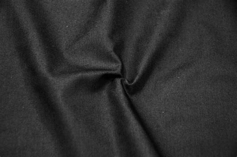 60 Wide Premium Cotton Blend Broadcloth Fabric By The Yard Black