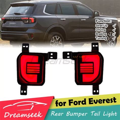 POUR FORD EVEREST 2022 Feu De Pare Chocs Arriere Réflecteur Freinage