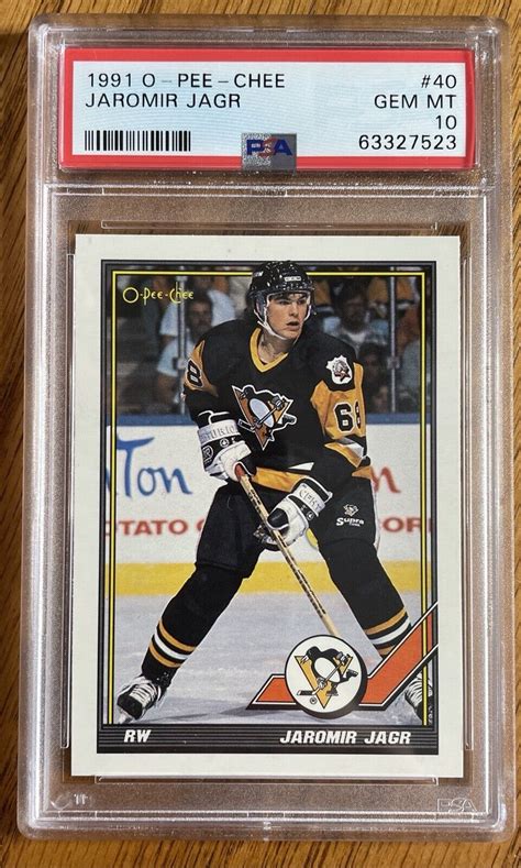 O Pee Chee Hockey Jaromir Jagr Rc Pittsburgh Penguins