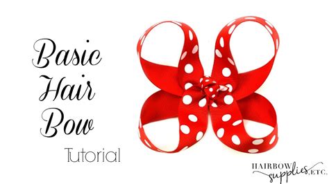 How To Make A Hair Bow Basic Hair Bow Tutorial Simple Hair Bow