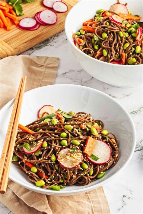 Sesame Soba Noodle Bowl Easy Dinner Joyful Dumplings