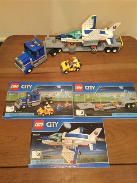 Lego 60079 City Training Jet Transporter With Minifigures And Manuals