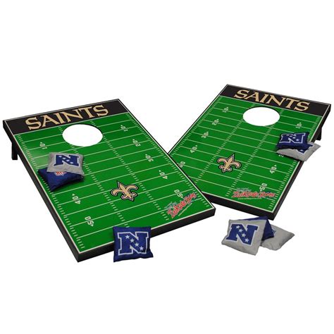 New Orleans Saints 2' x 3' Cornhole Board Tailgate Toss Set