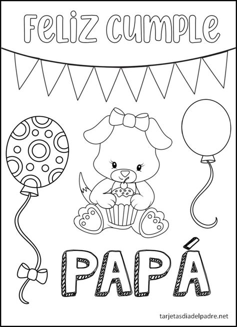 Tarjetas De Cumpleaños Para Colorear Para Papá Día Del Padre Tarjetas