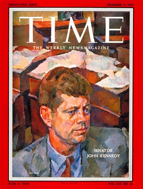 TIME Magazine Cover Sen John F Kennedy Dec 2 1957 John F