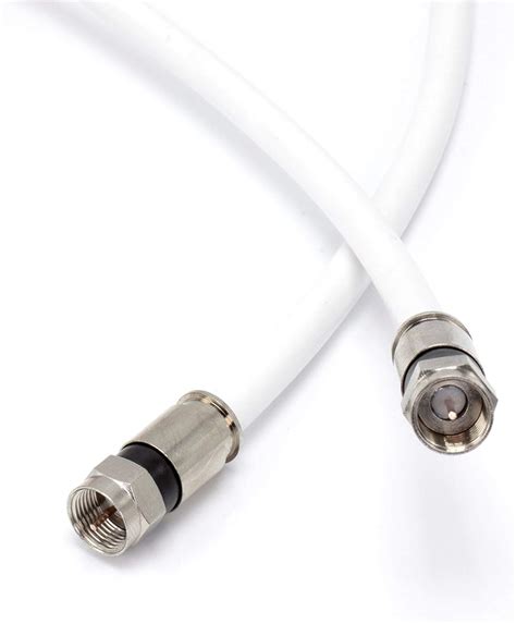 Amazon Cable Coaxial Rg De Cimple Co Color Blanco Fabricado En